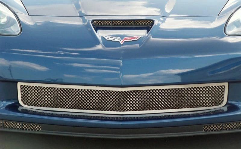 2006-2013 Z06/GS/ZR1/C6 Corvette - Mesh Front Grille | Polished Stainless Steel