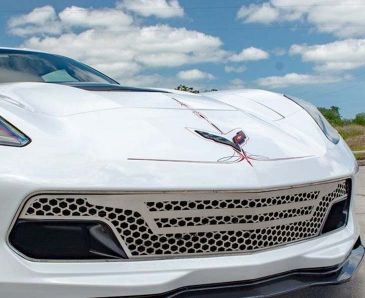 2014-2019 C7 GrandSport/Z06 Corvette - Retro Matrix Series Front Grille 3Pc | Stainless Steel