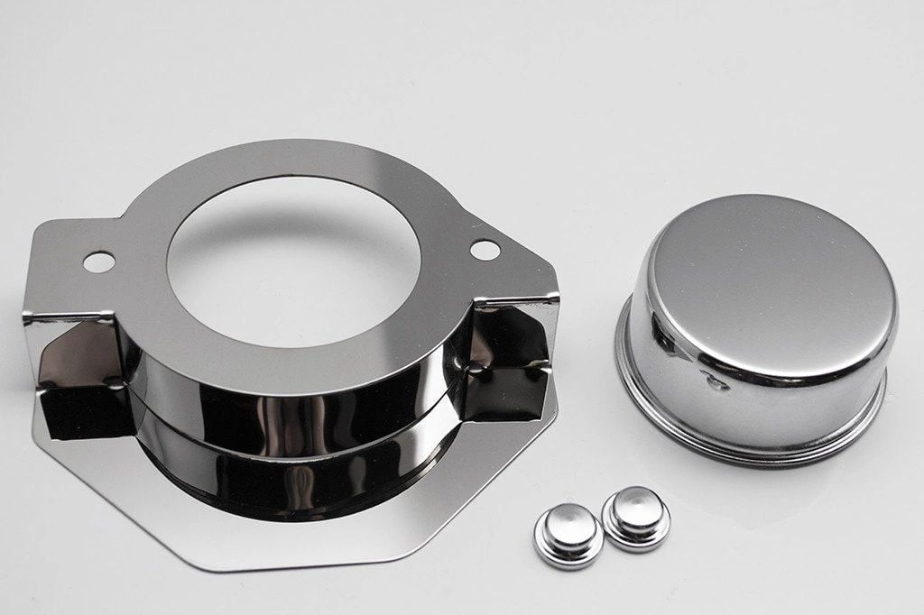 2014-2019 Corvette Stingray C7/Z51/Z06 - Vacuum Pump Actuator Cover | Polished Stainless Steel, Choose Cap Options