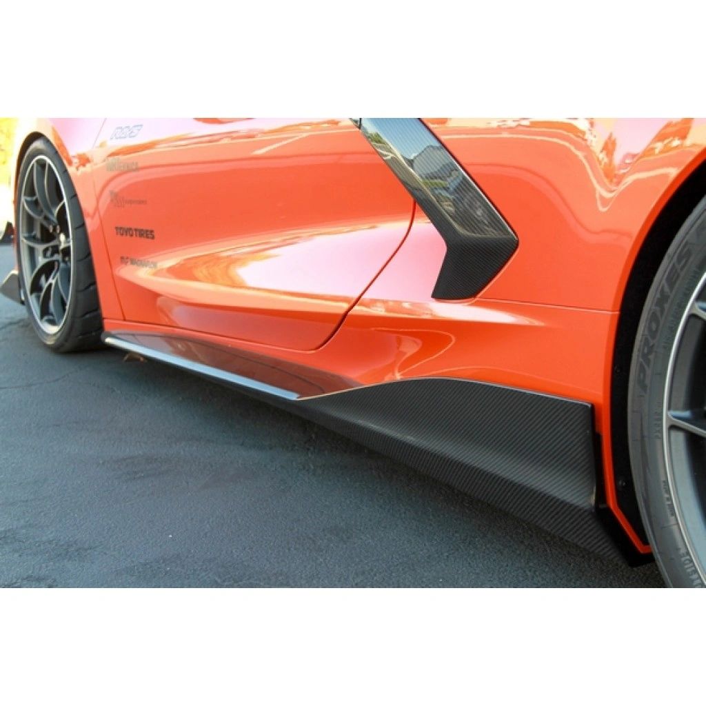 Carbon Fiber Side Rocker Extensions C8