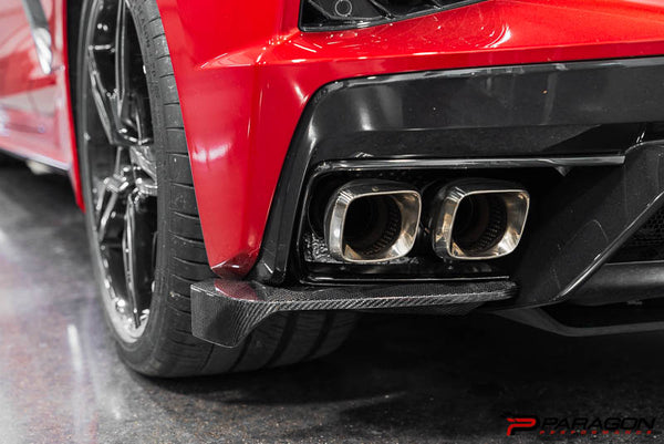 Paragon Performance C8 Corvette Carbon Fiber AeroMax Rear Spats