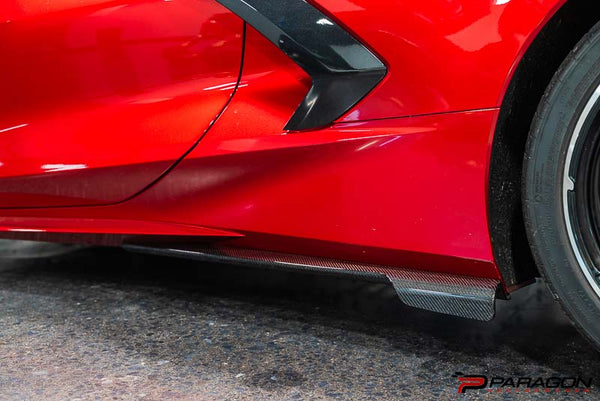 Paragon Performance C8 Corvette Carbon Fiber AeroMax Side Skirts