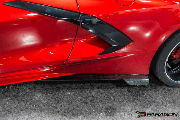 Paragon Performance C8 Corvette Carbon Fiber AeroMax Side Skirts