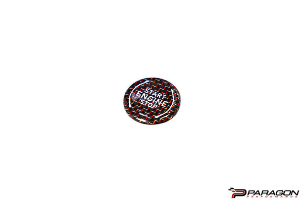 Paragon Performance C8 Corvette Engine Start / Stop Button Overlay - Carbon Fiber