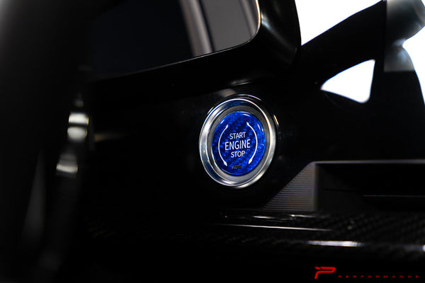 Paragon Performance C8 Corvette Engine Start / Stop Button Overlay - Carbon Fiber