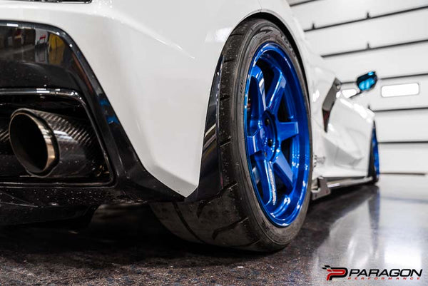 Paragon Performance C8 Stingray Corvette Extended Splash Guards - Carbon Flash