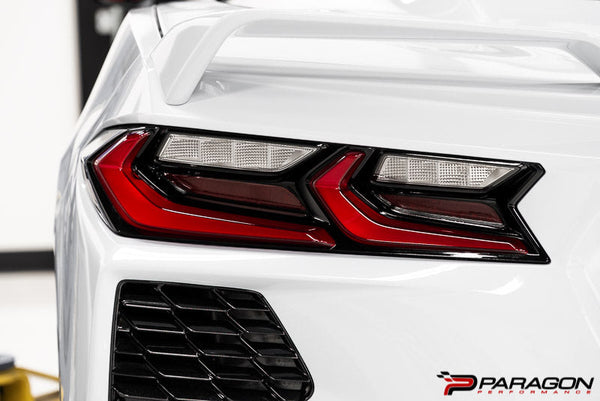 Tail light reflectors overlay for C8 Corvette