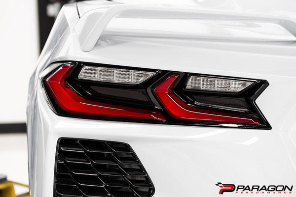 Tail light reflectors overlay for C8 Corvette