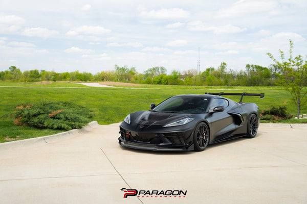 Span Racing C8R Carbon Fiber Front Hood - Paragon Performance