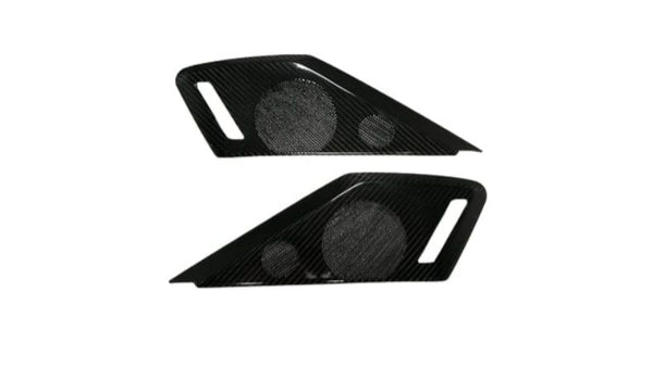 CForce Performance C8 Corvette Carbon Fiber Speaker Covers - Black