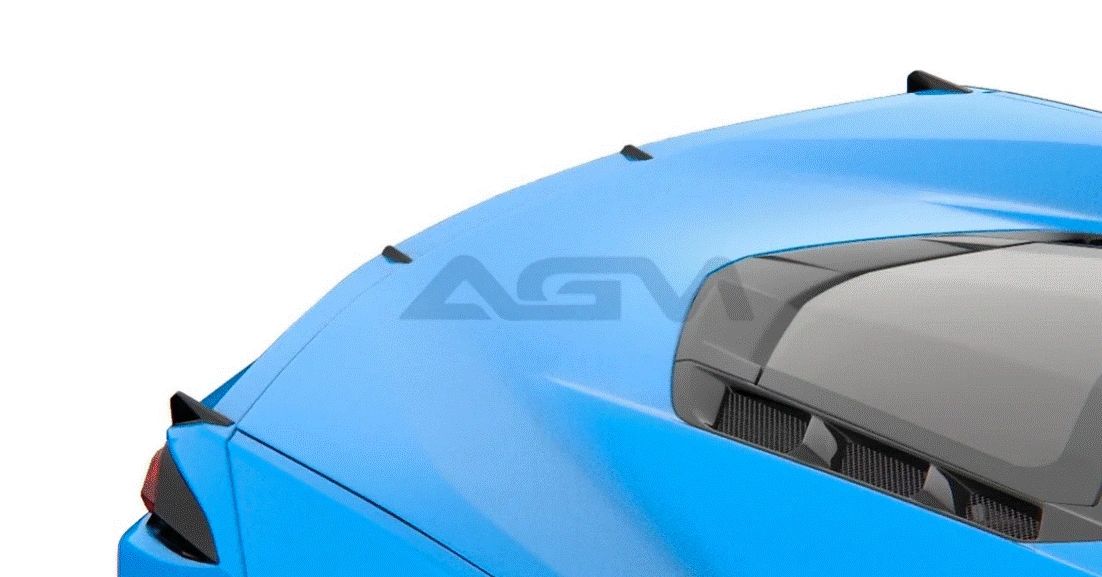 AGM C8 Corvette Spoiler Delete Fin Kit