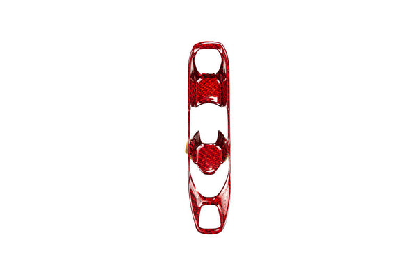 CCS C8 Corvette Red Carbon Fiber Transmission Control Outer Trim