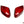 CCS C8 Corvette Red Carbon Fiber Mirror Overlays