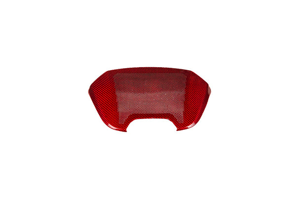 C8 Corvette Carbon Fiber Waterfall Speaker Overlay - Black or Red