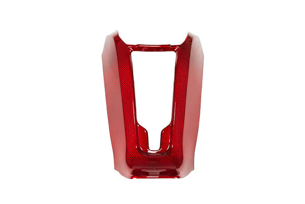 CCS C8 Corvette Red Carbon Fiber Rear Waterfall Overlay