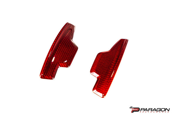 C8 Corvette Red Carbon Fiber Paddle Shifter Replacement