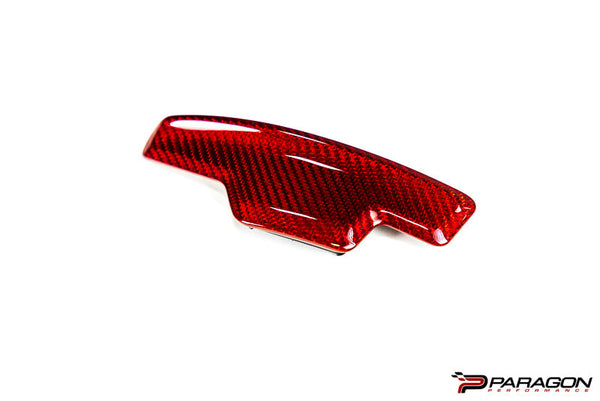 C8 Corvette Red Carbon Fiber Paddle Shifter Replacement