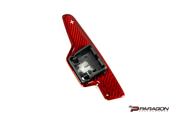 C8 Corvette Red Carbon Fiber Paddle Shifter Replacement