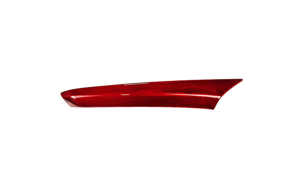 C8 Corvette Carbon Fiber Upper Right Center Console Trim - Black or Red