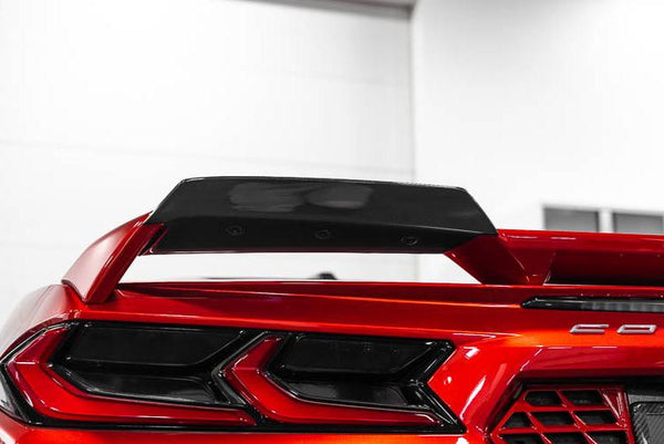 C8 Corvette Z51 Spoiler Wickers - Carbon Flash