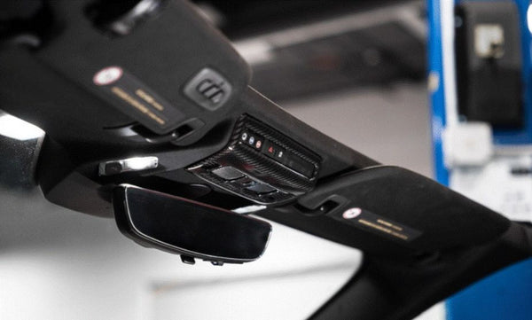 C8 Corvette Carbon Fiber Reading Lamp Overlay