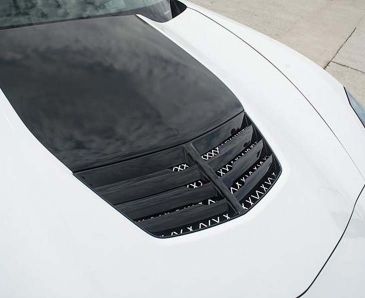 2014-2019 Corvette C7 - Expanded Diamond Pattern Hood Vent Grille | Stainless Steel, Choose Finish