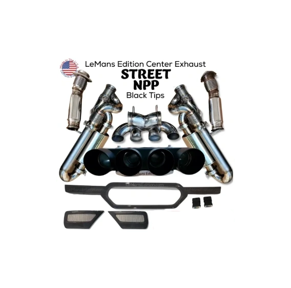 C8 Corvette LeMans Center Exhaust (Complete Conversion Kit)