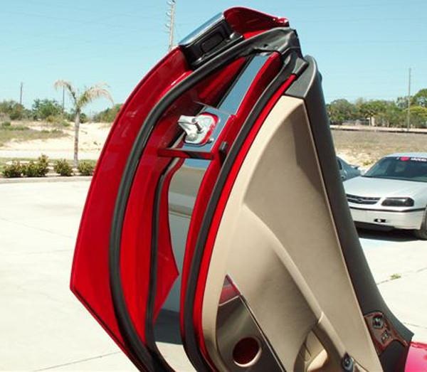 2005-2013 C6 Corvette - Door Jamb Kit for Lambo Doors 2Pc | Polished Stainless Steel