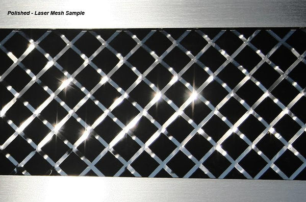 2005-2013 C6 Corvette - Laser Mesh Style Reverse Light Covers | Polished Stainless Steel