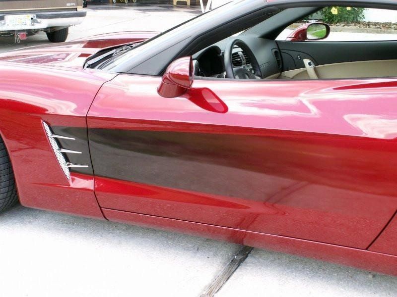 2005-2013 C6 Corvette - Vent Spears w/Perforated Vents 8Pc | Polished Stainless Steel