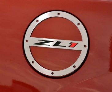 2010-2019 Camaro ZL1 - Fuel Door Cover 'ZL1" Style | Stainless Steel, Choose Finish