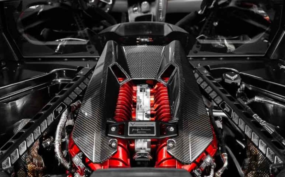 C8 Corvette Z06 LT6 Carbon Fiber Engine Cover