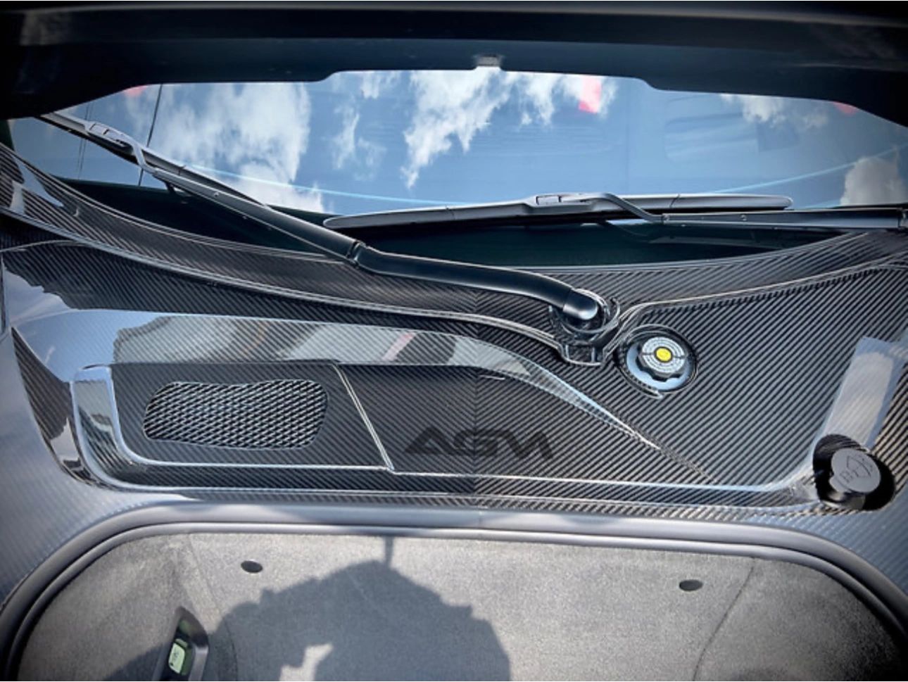 AGM C8 Corvette Visible Carbon Fiber Windshield Cowl