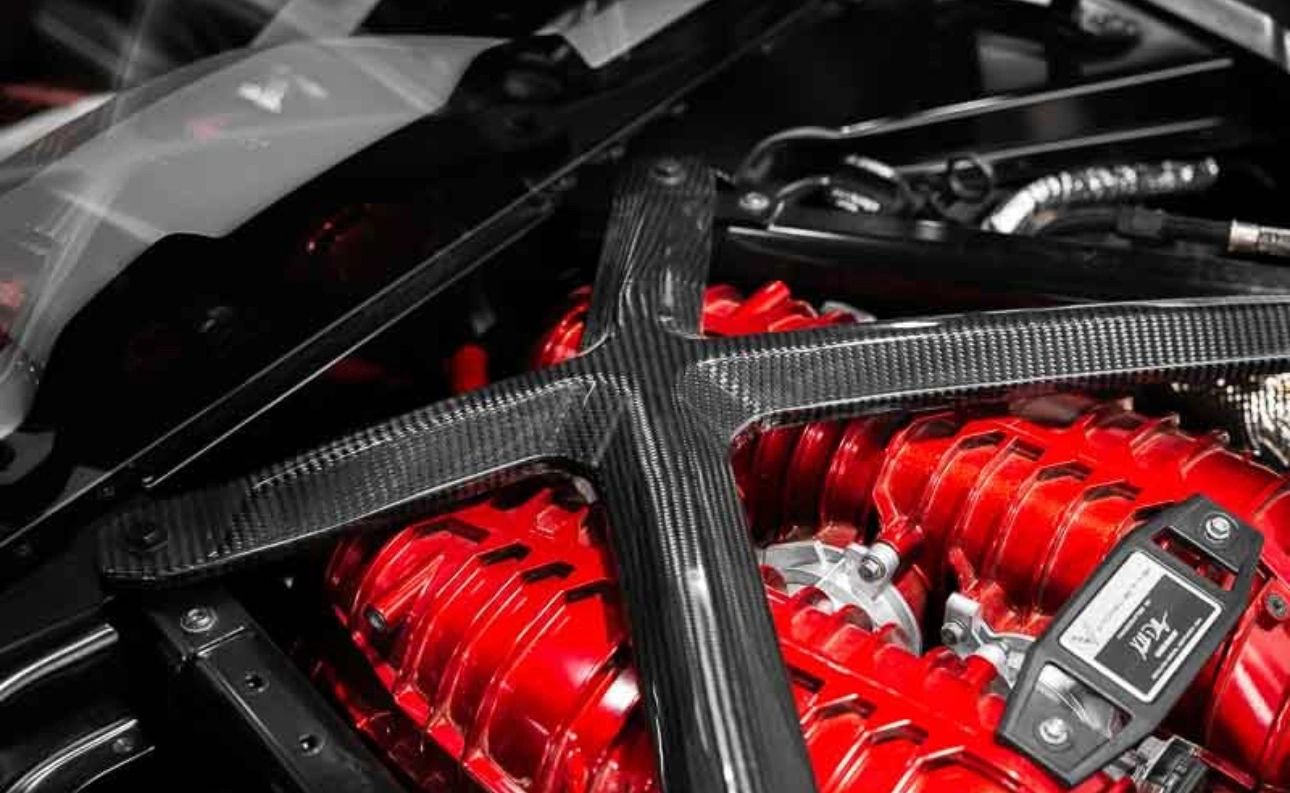 CCS C8 Corvette Carbon Fiber X Brace- COUPE ONLY