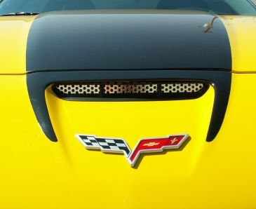 2006-2013 Z06/GS/ZR1/C6 Corvette - Perforated Hood Vent Grilles | Polished Stainless Steel