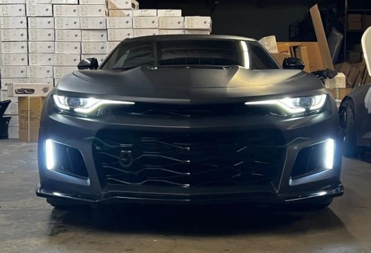 2019-2023 Chevy Camaro ZL1 Front Bumper Conversion 9pcs Full Kit w/ RS Headlights