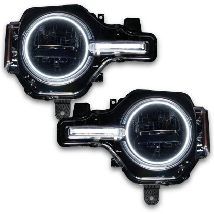 Oracle 2021-2023 Ford Bronco Headlight Halo Kit w/DRL Bar - Base Headlights -w/RF Cntrl