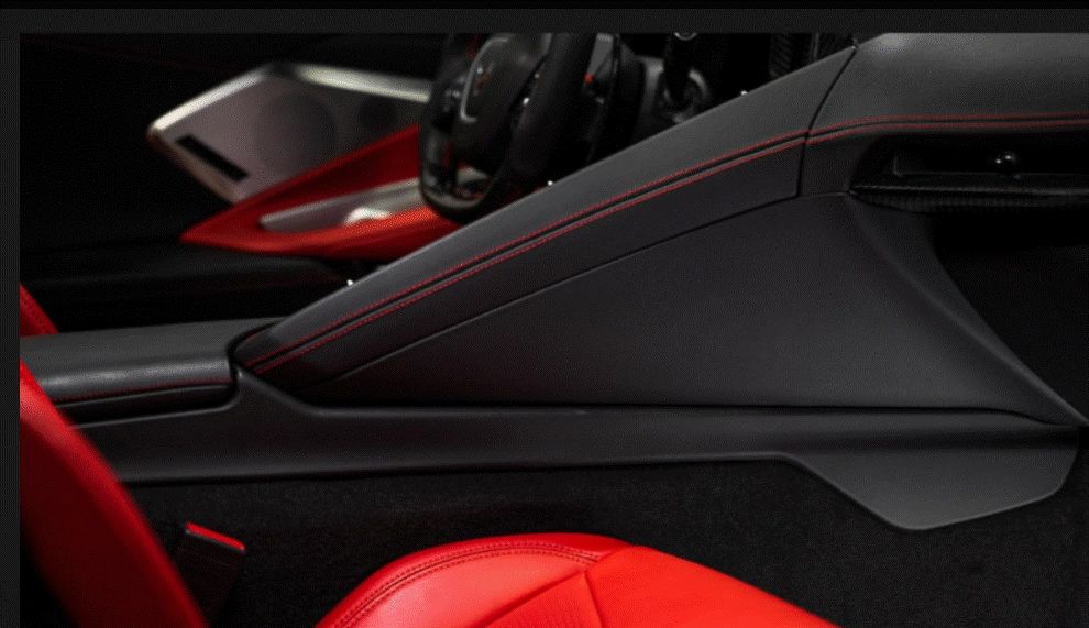 C8 Corvette Carbon Fiber Lower Center Console Trim Overlays