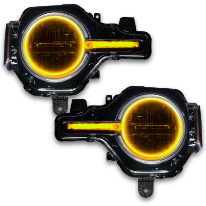 Oracle 2021-2023 Ford Bronco Headlight Halo Kit w/DRL Bar - Base Headlights -w/RF Cntrl