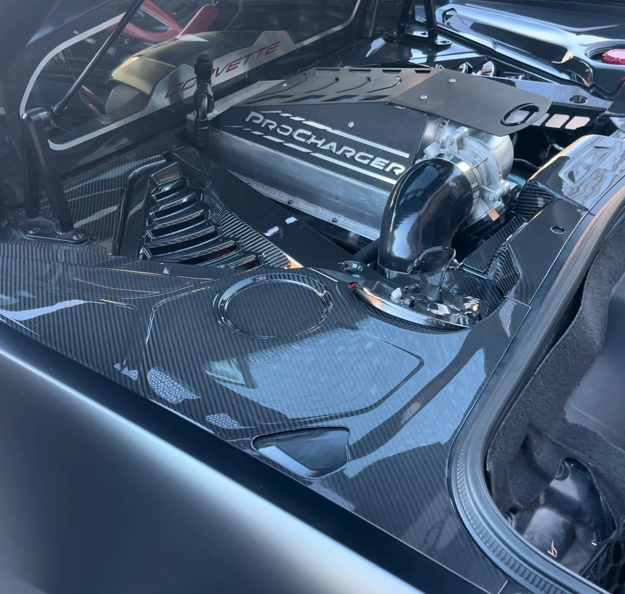 AGM C8 Corvette Carbon Fiber Ultimate Engine Bay Package