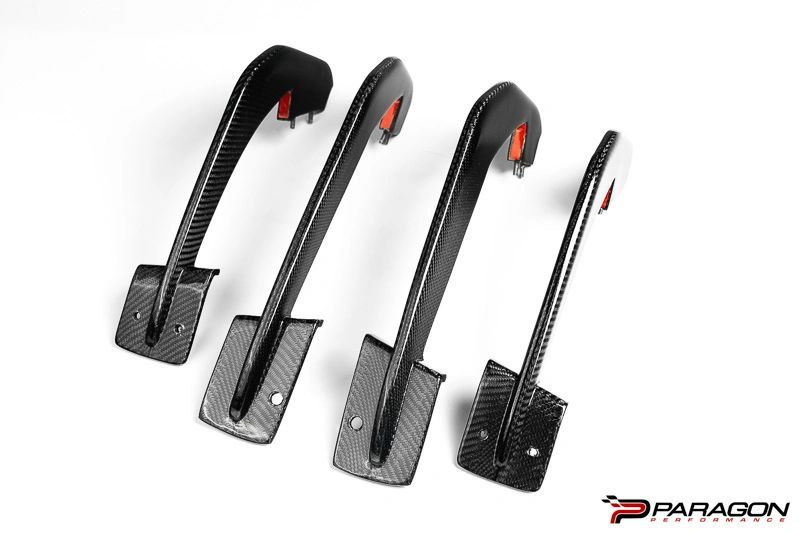 Paragon Performance C8 Corvette Rear Diffuser Strakes Carbon Fiber