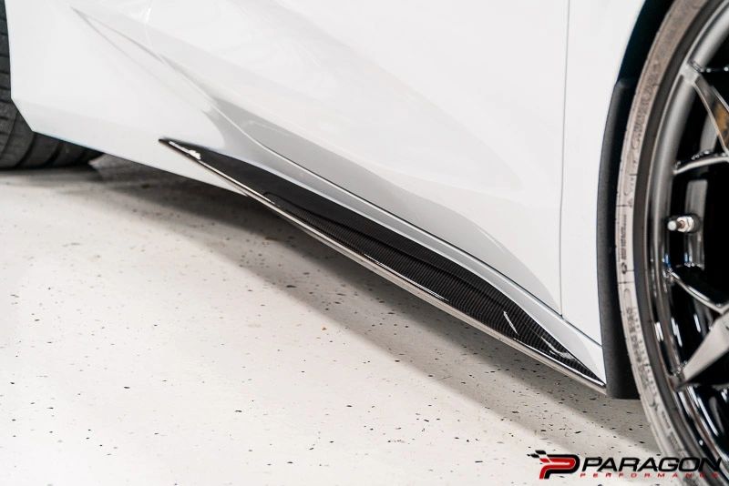 Paragon Performance C8 Corvette Carbon Fiber Rocker Panel Extensions