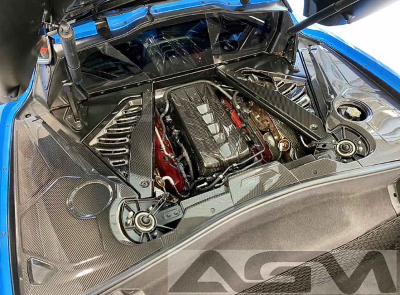 AGM C8 Corvette Carbon Fiber Ultimate Engine Bay Package