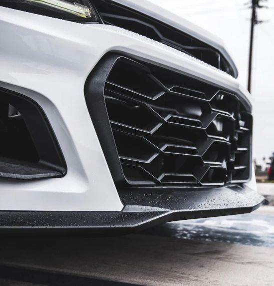 2019-2023 Chevy Camaro ZL1 1LE Track Package Front Bumper Conversion 13pcs Flat BLK Non RS Headlights