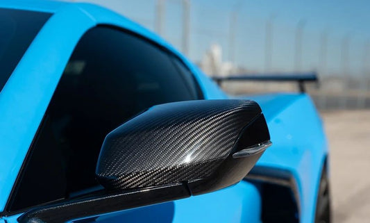 AGM C8 Corvette Carbon Fiber Mirror Caps