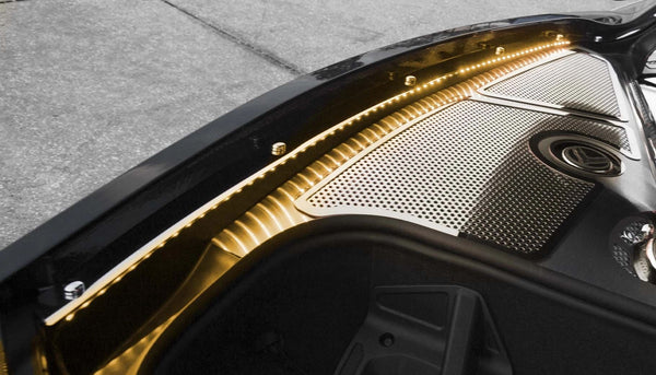 2020+ C8 Corvette Coupe - Illuminated Fender Cap Covers 2Pc | Polished Finish, Choose LED Color