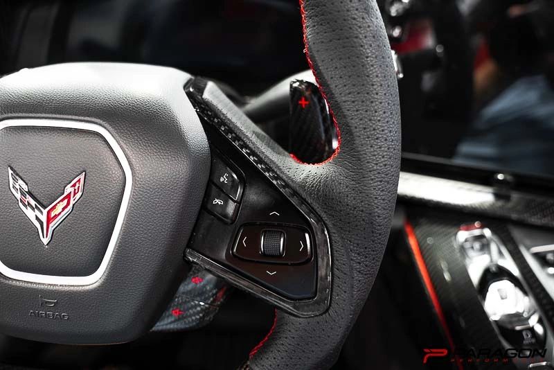 CCS C8 Corvette Steering Wheel Trim Covers