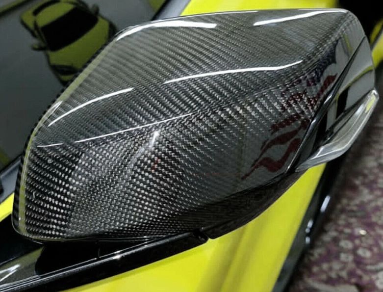 CFP C8 Corvette Carbon Fiber Mirror Overlays