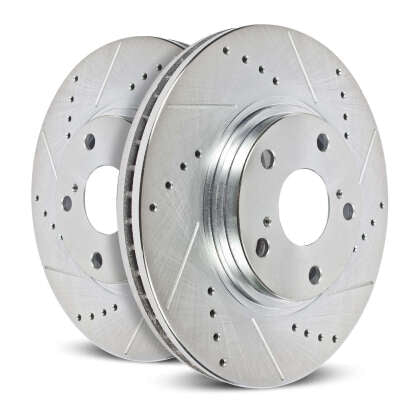 Power Stop 2022-2024 Ford Bronco Raptor Rear Drilled & Slotted Rotor (Pair)