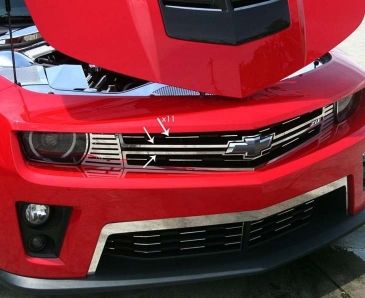 2012-2013 Camaro ZL1 - Front Upper Grille Trim Kit 13Pc | Polished Stainless Steel